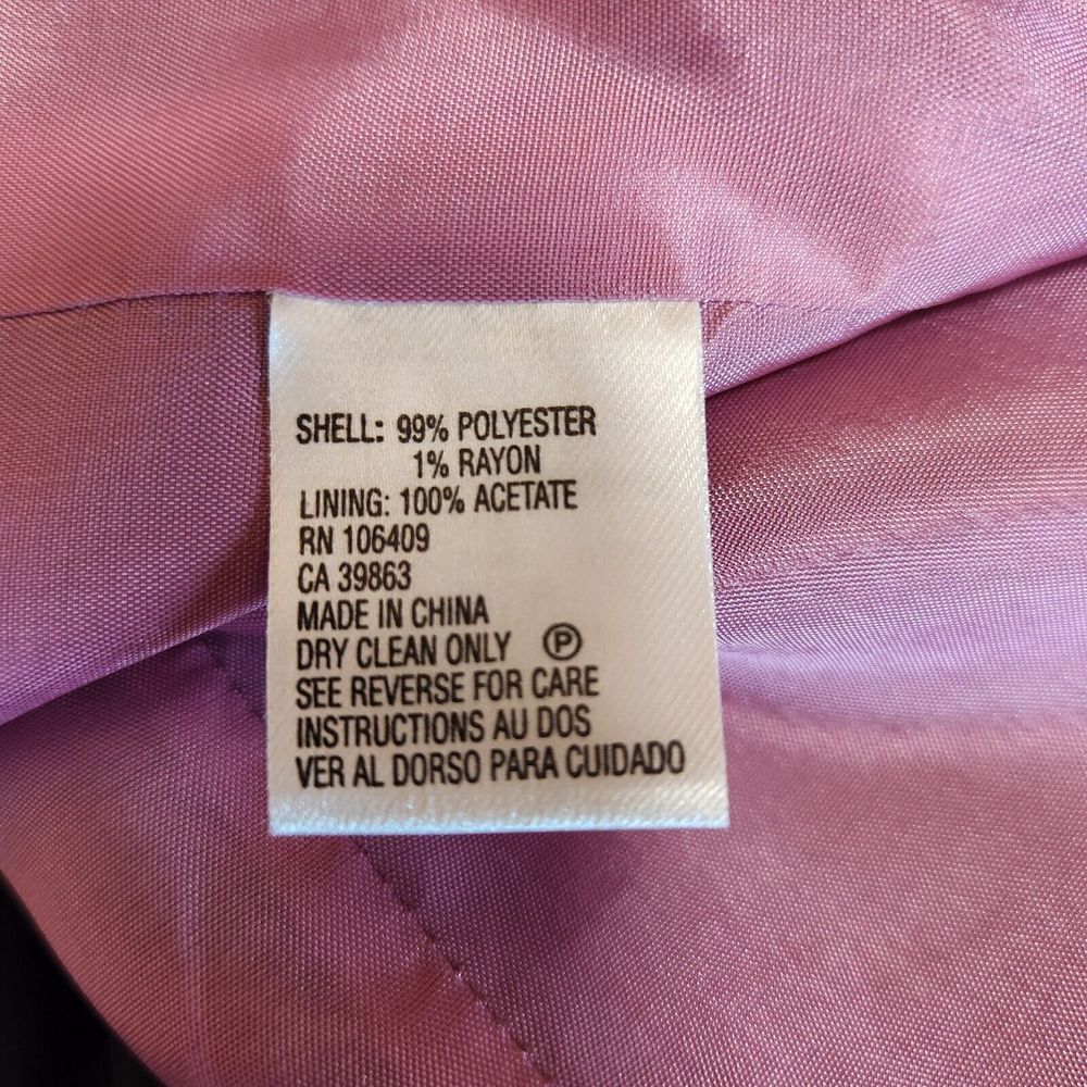 Tahari Pinstripe 3-Piece Suit‎ Set Gray Pink Professional Business Attire - Picture 13 of 16